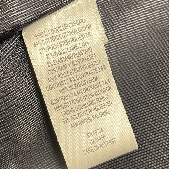 BCBG Max Azria Jacket, open front with pleats and sequins, Black & Gray, Size XS - Picture 6 of 8